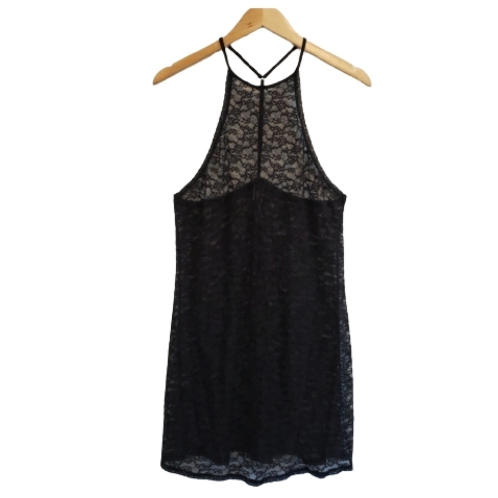 Victoria secret lace slip halter dress